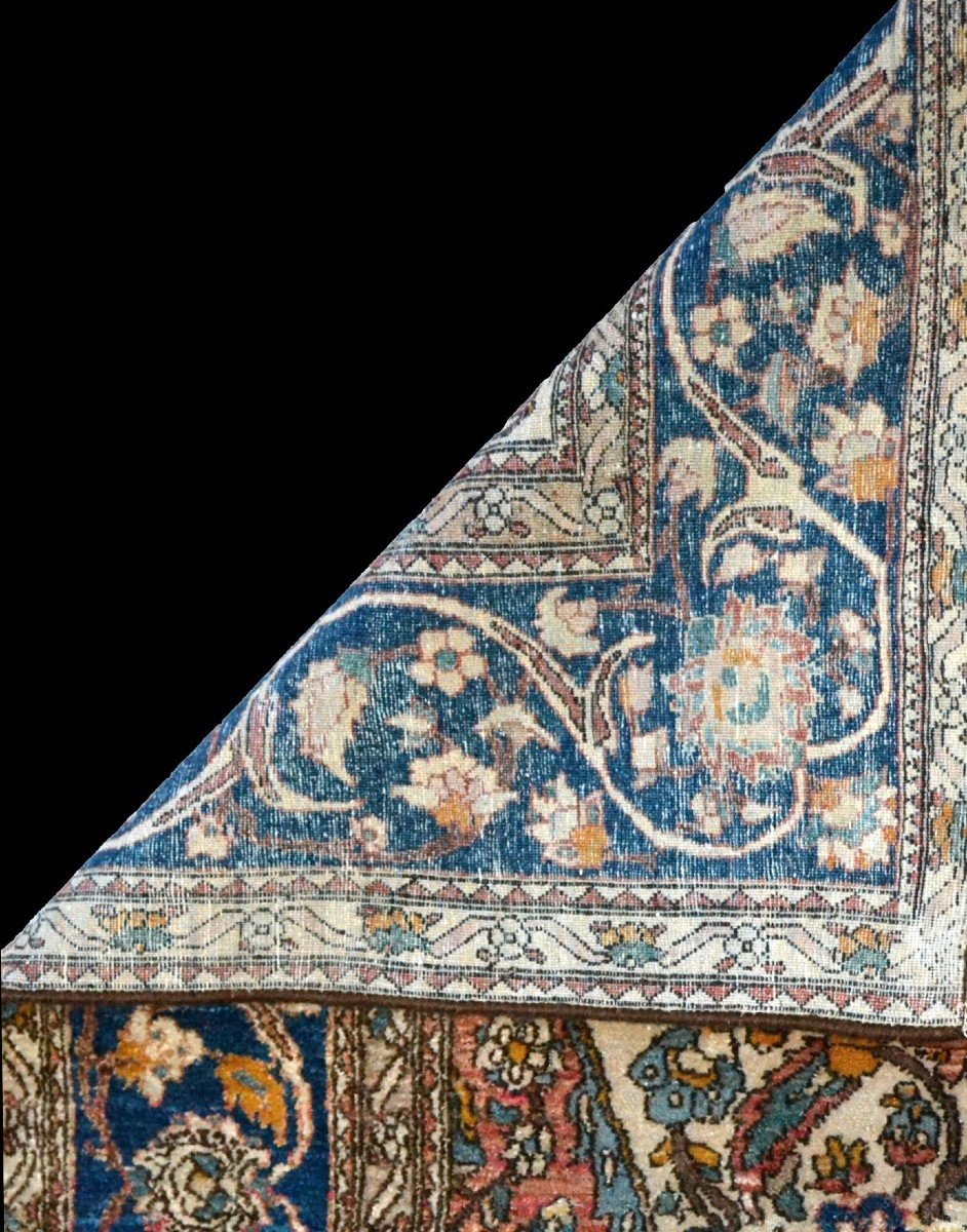 Antique Isfahan Rug, Persia, Early 20th Century, 133 Cm X 208 Cm, Hand-knotted Wool, Superb-photo-8