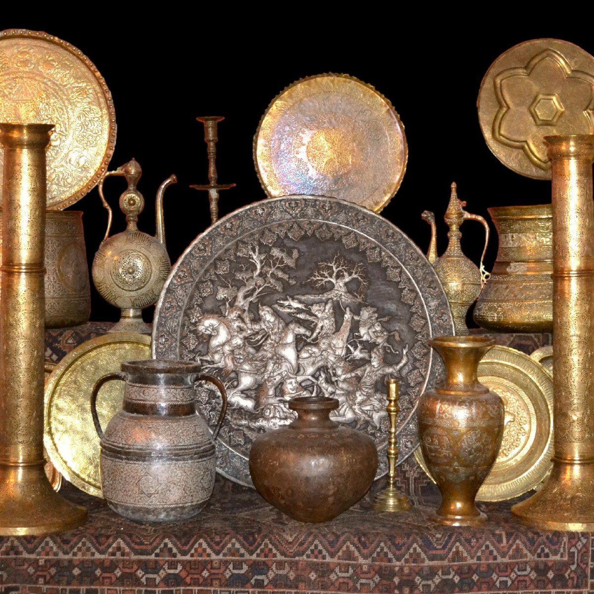 Rare Avunya ancien, 95 cm x 135 cm, laine nouée main en Turquie, région de Marmara, collection-photo-8