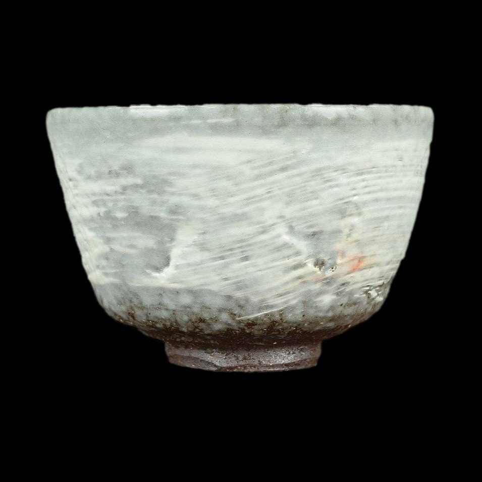 Shawan, Tsutsuizutsu-shaped Tea Bowl And Its Box, Signed Asami Gosho, Heisei Period 1990,