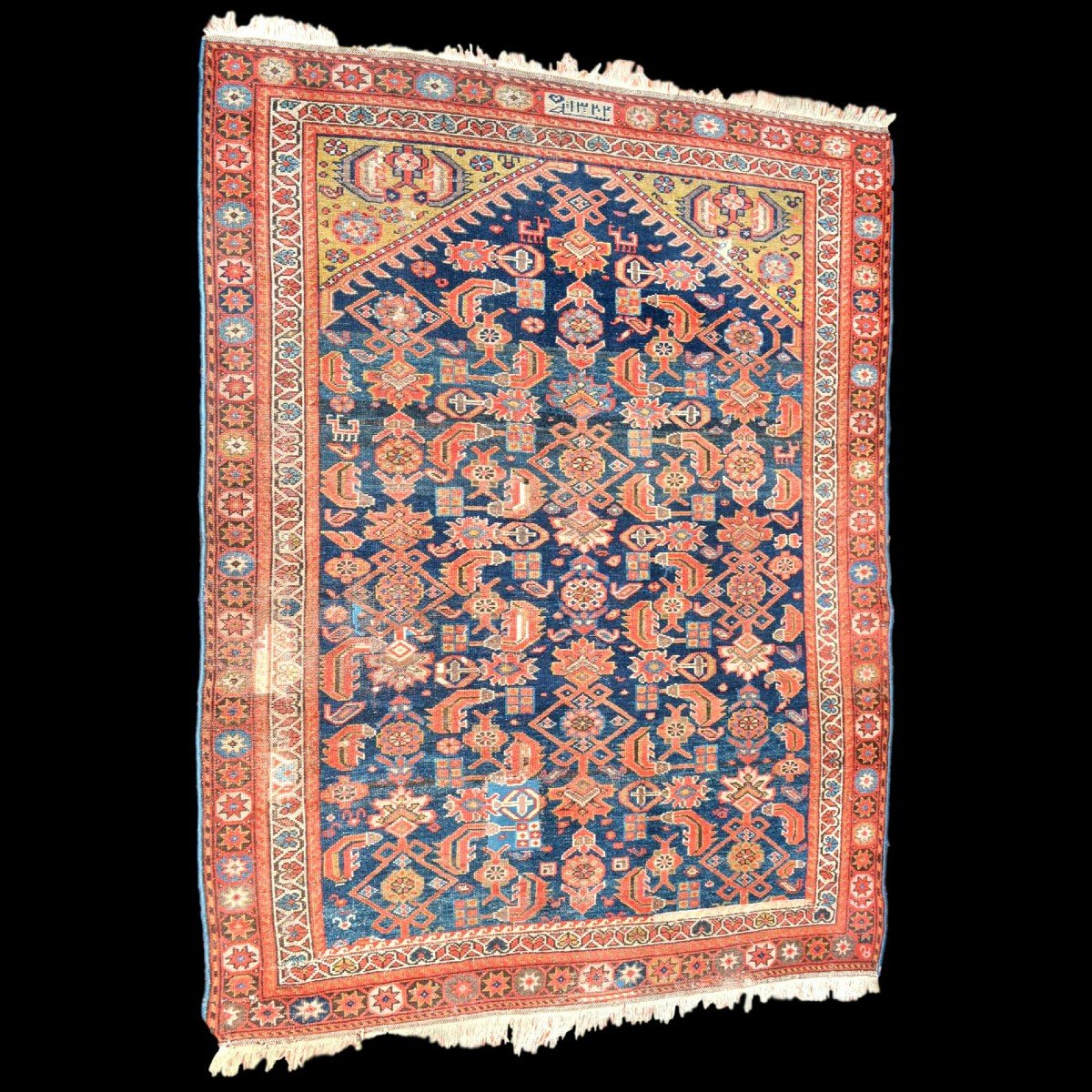 Tci-tchi Dated 1924, 142 Cm X 193 Cm, Hand-knotted Wool In Chechnya, Caucasus, Collection-photo-7