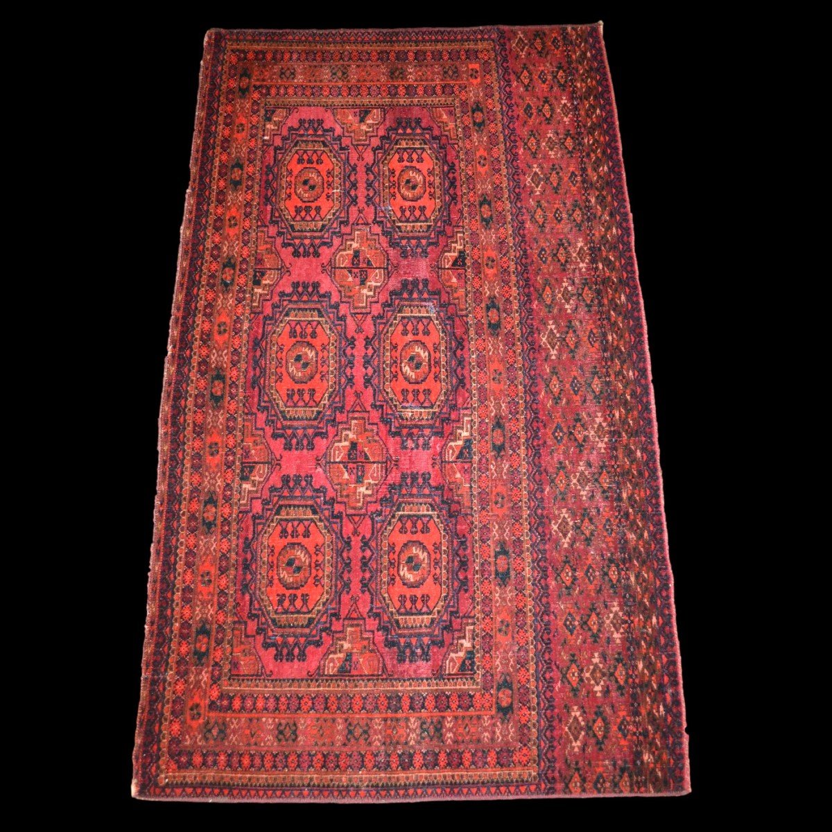 Chouval Tekké, 80 Cm X 135 Cm, Wool / Wool Hand Knotted In Central Asia Before 1950, Good Condition