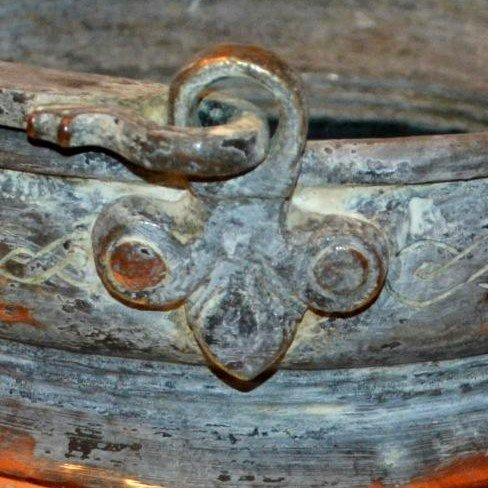 Cauldron, Tinned Copper, 19th Century Persia, Decorated With Medallions, Calligraphy And Seated Princes-photo-4