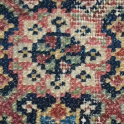 Old Ferahan, Rare 18th Century Fragment, 127 X 146 Cm, Hand-knotted Wool, Persia, Good Condition-photo-2
