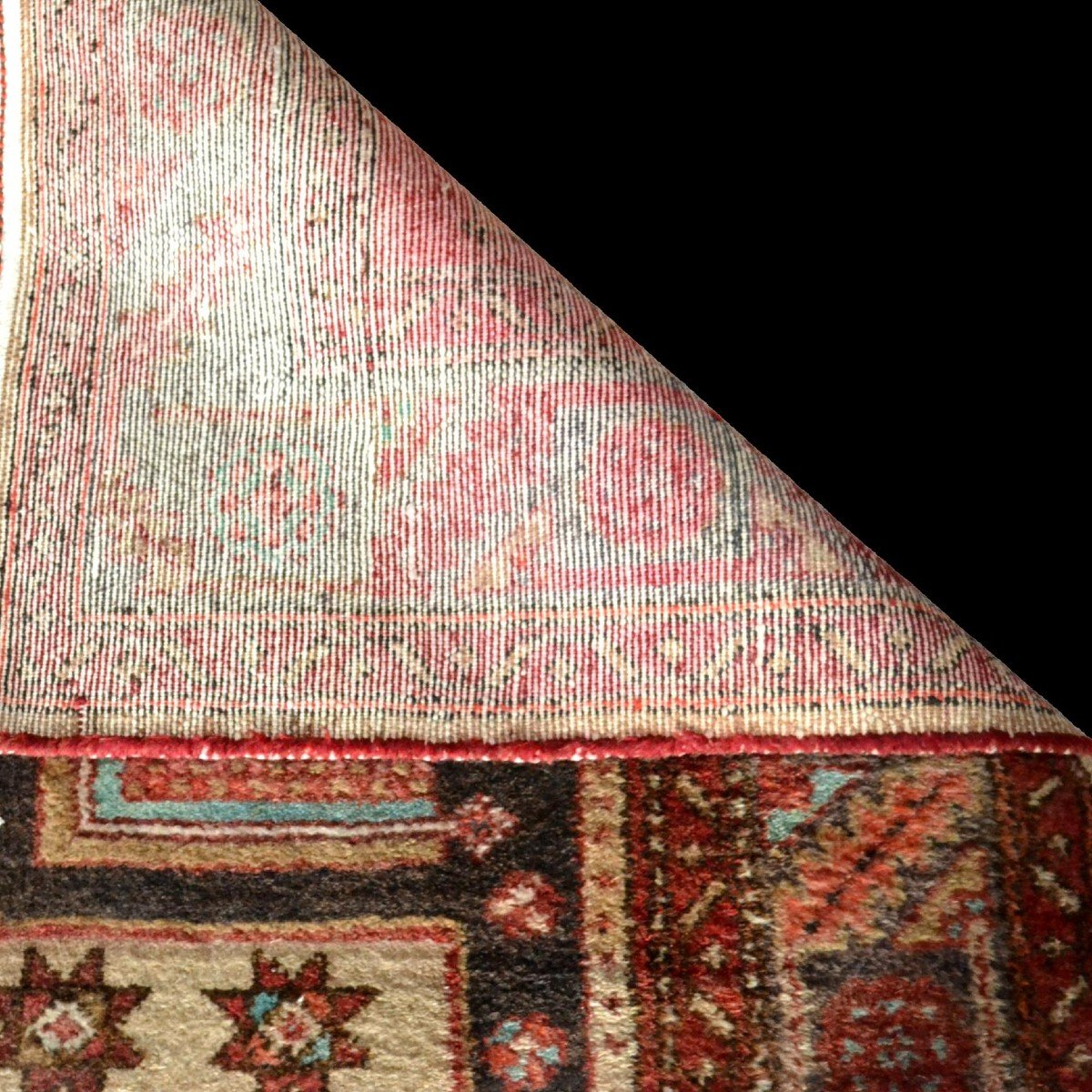 Hamadan, Persian, 125 Cm X 216 Cm, Hand-knotted Wool In Iran Around 1960, Good Condition-photo-6