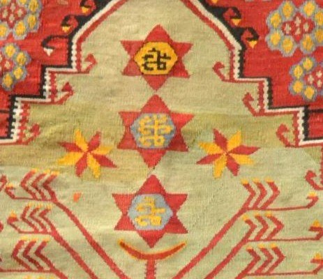 Extaordinaire Obruk - Kilim de prière,  140 x 197 cm,  laine tissée fin du XIXème début XXème-photo-7