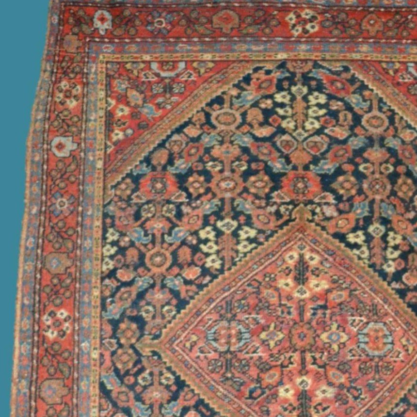 Malayer, Persian, 130 Cm X 197 Cm, Hand-knotted Wool In Iran, Mid-20th Century, 1950,-photo-3