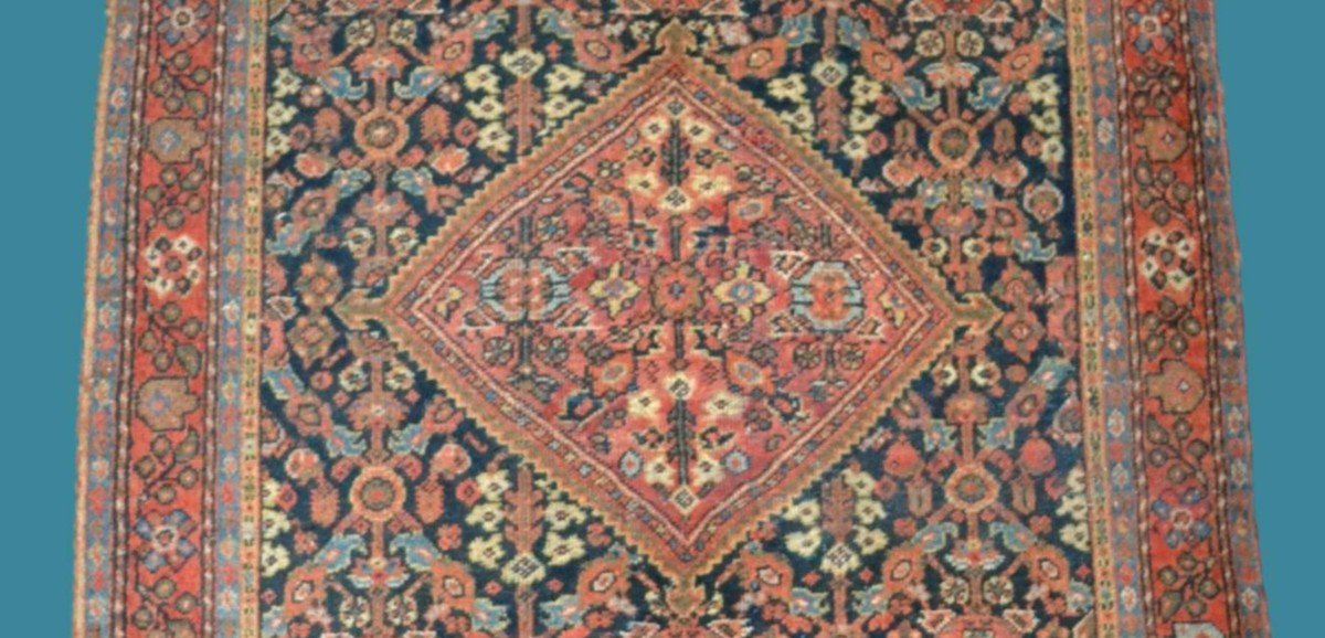 Malayer, Persian, 130 Cm X 197 Cm, Hand-knotted Wool In Iran, Mid-20th Century, 1950,-photo-1