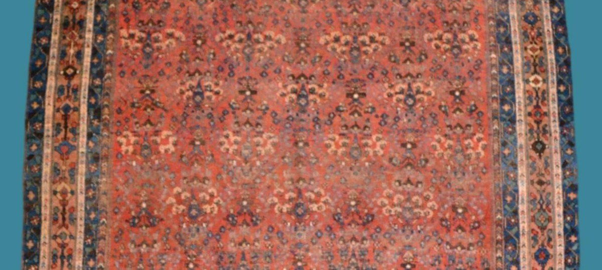 Afshar ancien, décor floral, 143 x 178 cm, laine nouée main, Perse, Iran, fin XIXème, début XXè-photo-1