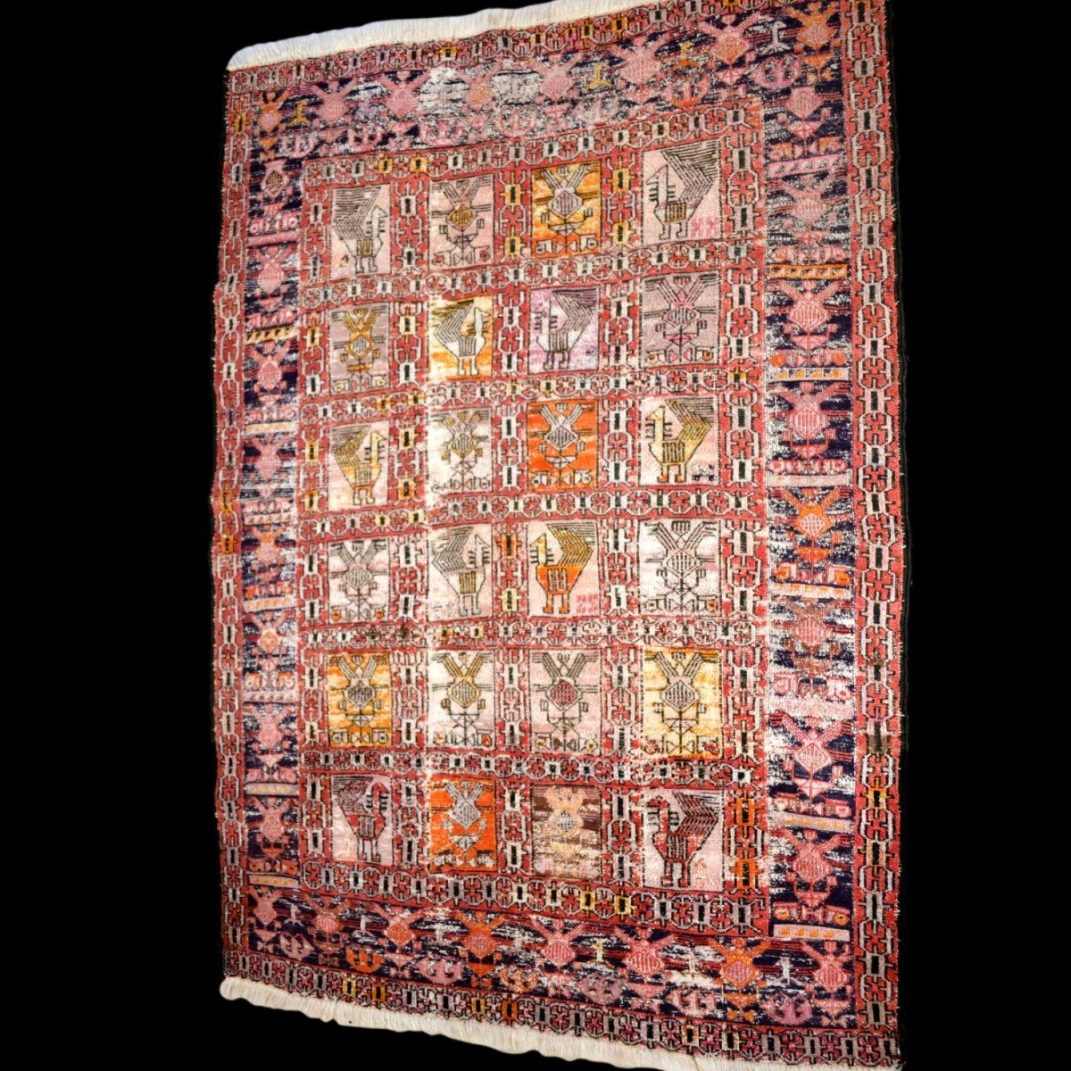 Kilim Soumak, 100 Cm X 150 Cm, Mid-20th Century, Wool/silk-style Lambswool, Caucasus-photo-4