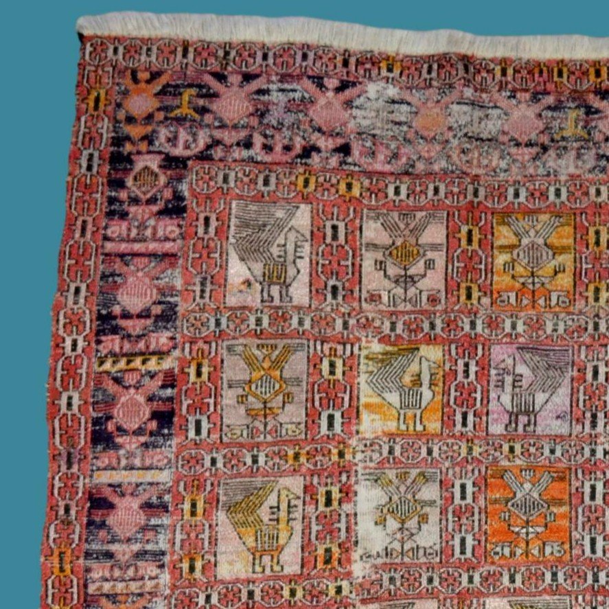 Kilim Soumak, 100 Cm X 150 Cm, Mid-20th Century, Wool/silk-style Lambswool, Caucasus-photo-1