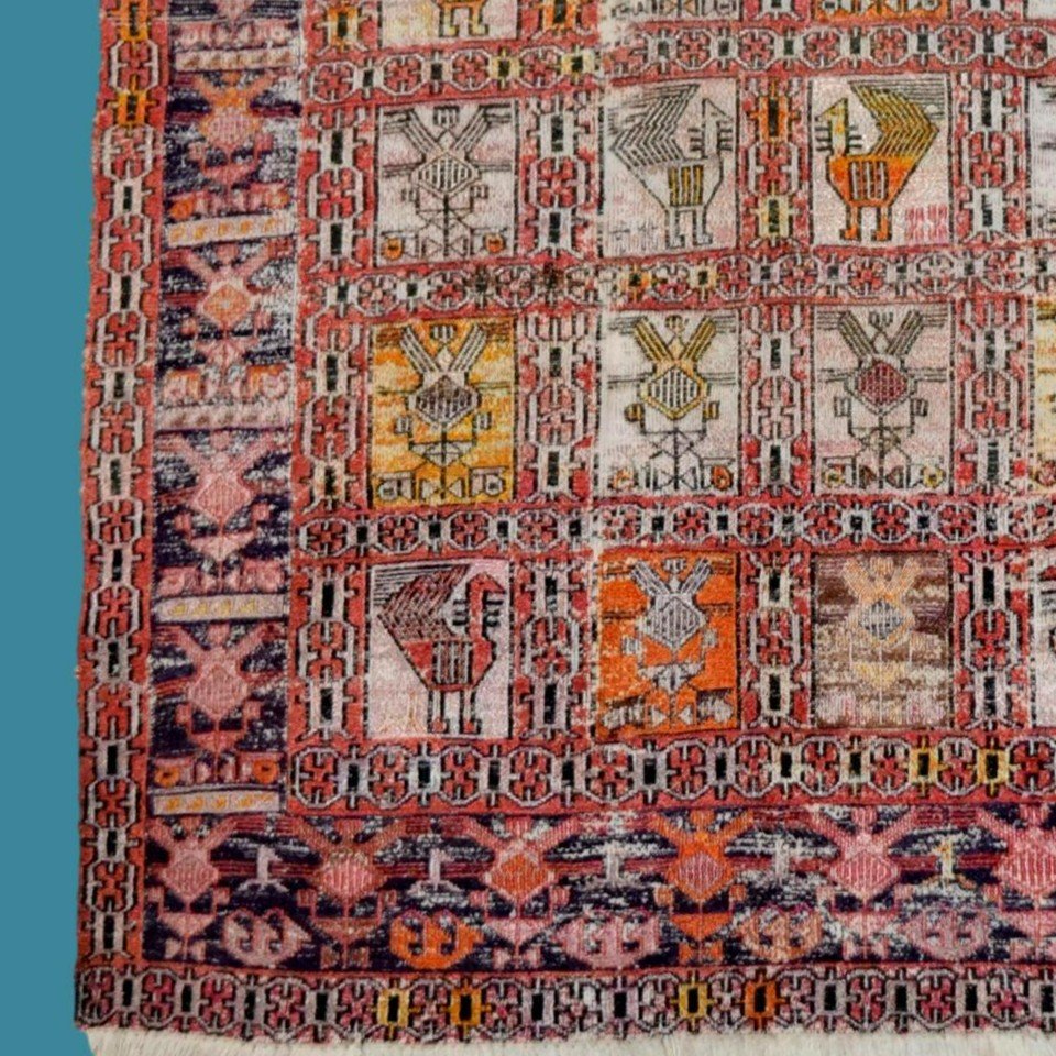 Kilim Soumak, 100 Cm X 150 Cm, Mid-20th Century, Wool/silk-style Lambswool, Caucasus-photo-4