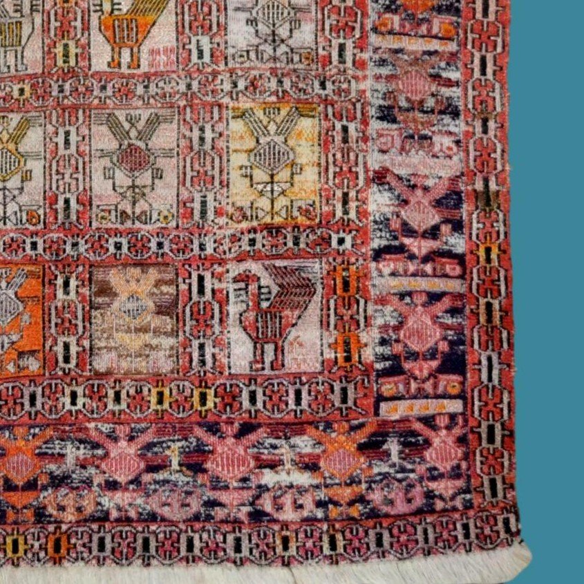 Kilim Soumak, 100 Cm X 150 Cm, Mid-20th Century, Wool/silk-style Lambswool, Caucasus-photo-5