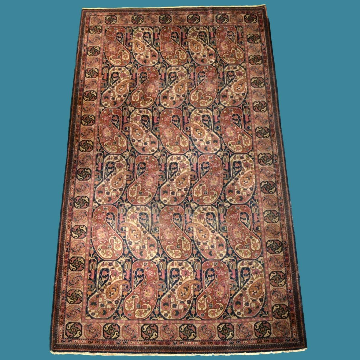 Tabriz, Decor By Botehs, 165 Cm X 288 Cm, Hand-knotted Wool In Iran Around 1960, Quality Rug-photo-8