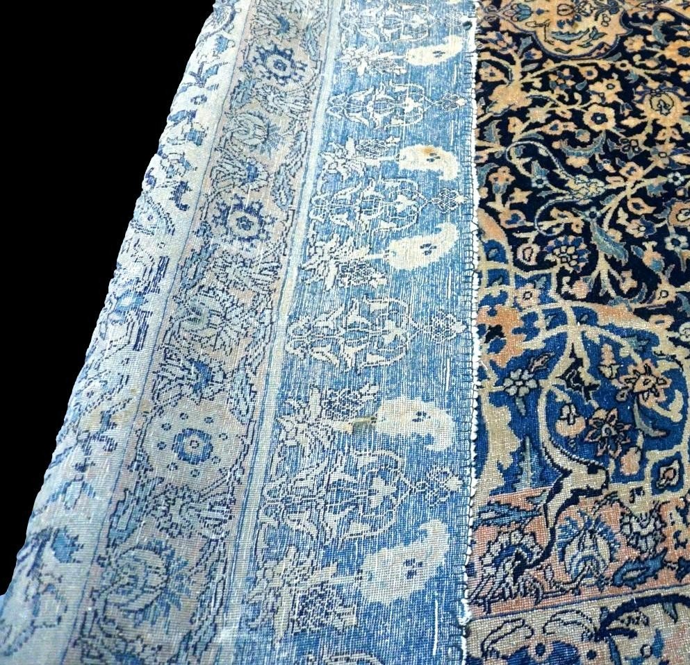 Kirman Laver, 272 X 355 Cm, Kadjar Period, Persia, Iran, Hand-knotted Wool In The 19th Century-photo-7
