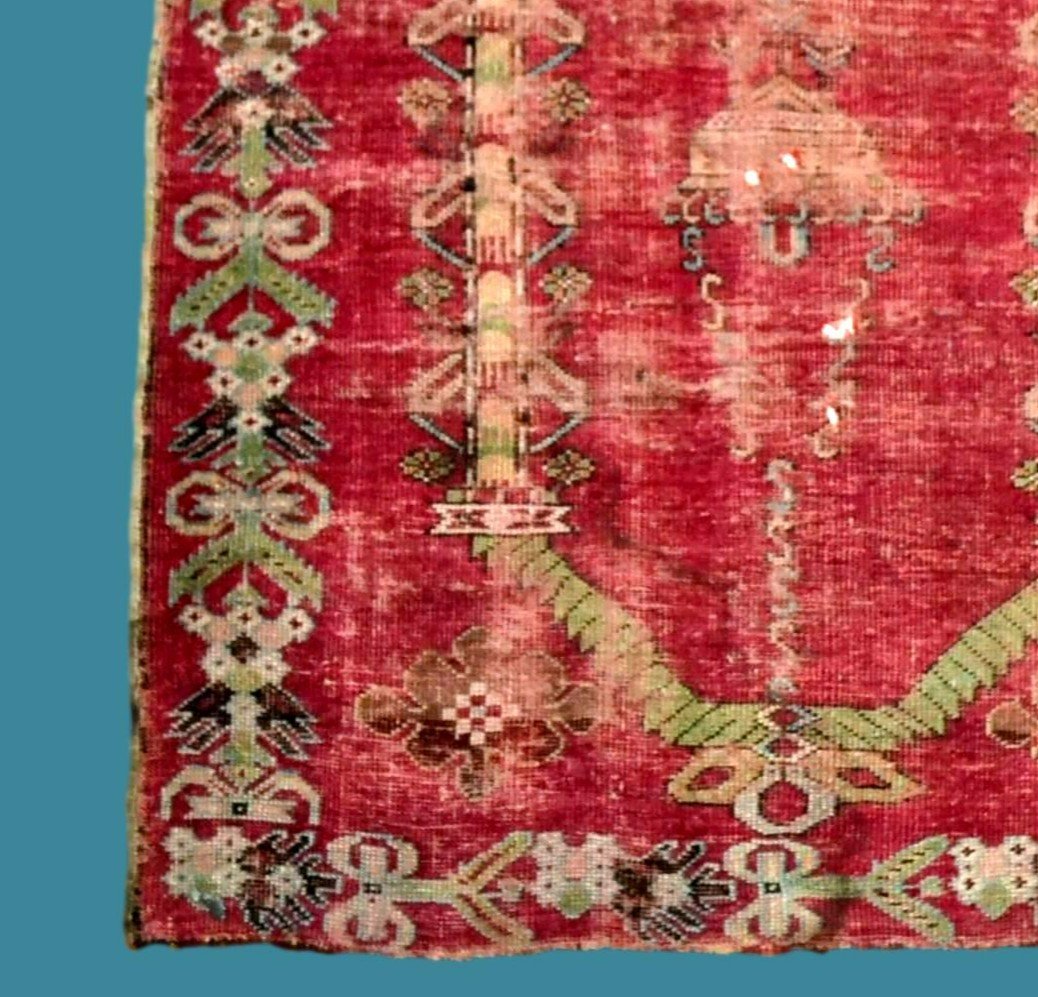 Kirsehir - Medjidi, Ottoman, 102 X 157 Cm, Hand-knotted Wool/wool, Mid-19th Century Turkey-photo-3
