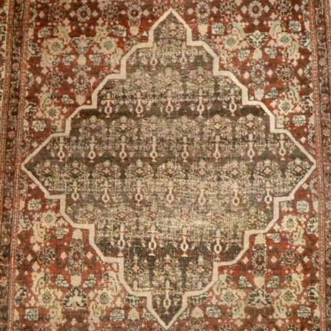 Tabriz ancien, حاجي جليلي "hadji Jalili" 122 x 182 cm, laine & soie nouées main, Perse, Iran, -photo-1