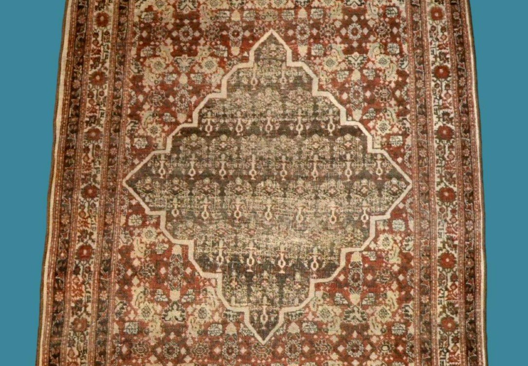 Tabriz ancien, حاجي جليلي "hadji Jalili" 122 x 182 cm, laine & soie nouées main, Perse, Iran, -photo-4