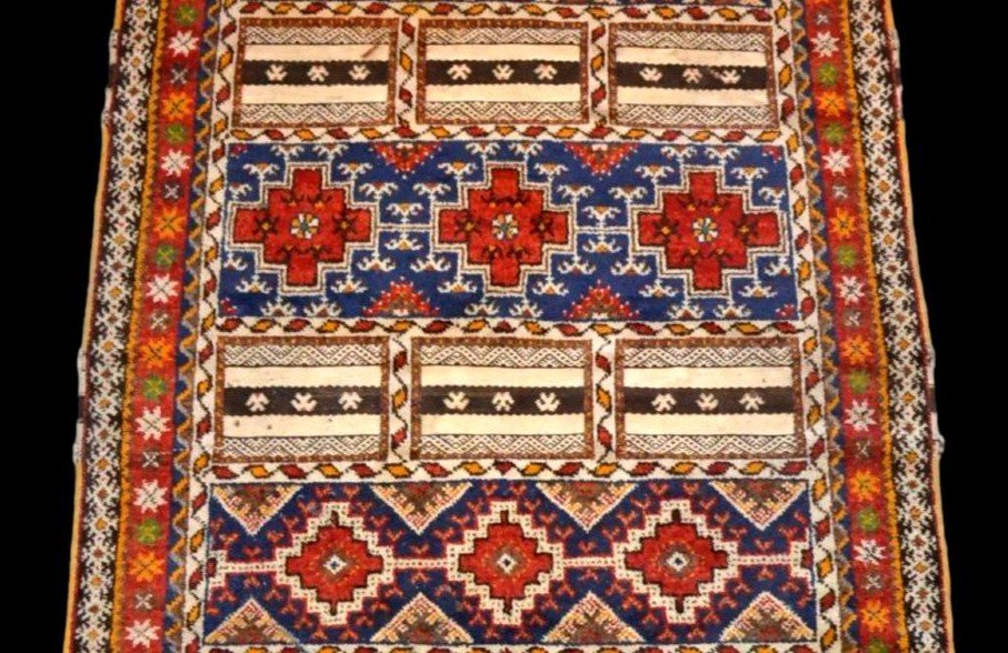 Glaoua ancien, 150 x 260 cm, laine nouée main,1950, Berbères Aït Ouaouzguite, Haut Atlas, Maroc-photo-2