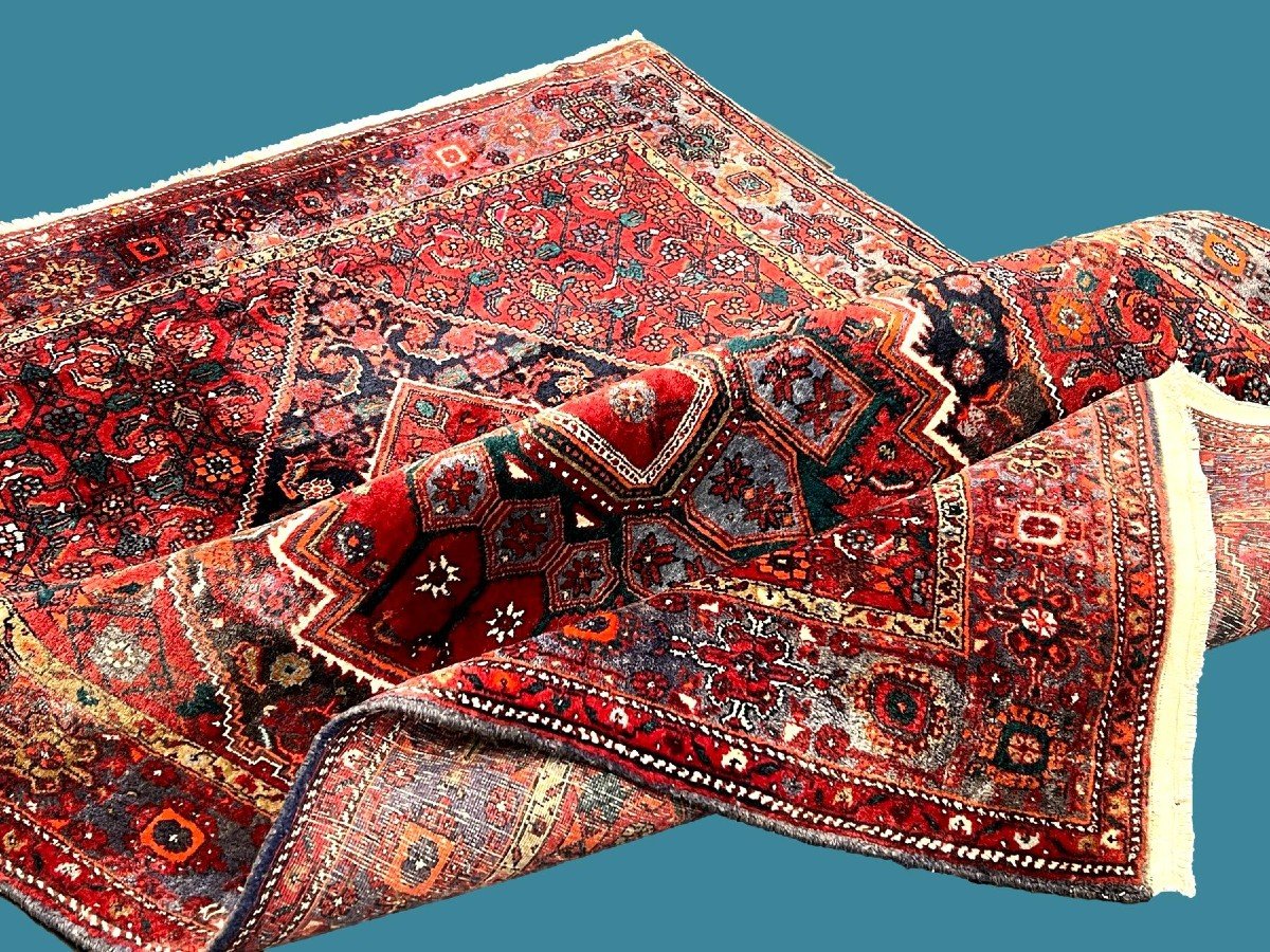 Bidjar Golthog, Persian, 140 Cm X 210 Cm In Hand-knotted Wool In Iran Circa 1970 In Perfect Condition-photo-2