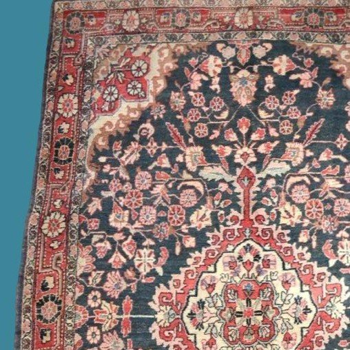 Mechkabad, Persian, 124 Cm X 209 Cm, Hand-knotted Wool In Iran At The Beginning Of The 20th Century, Good Condition-photo-3