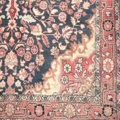 Mechkabad, Persian, 124 Cm X 209 Cm, Hand-knotted Wool In Iran At The Beginning Of The 20th Century, Good Condition-photo-6
