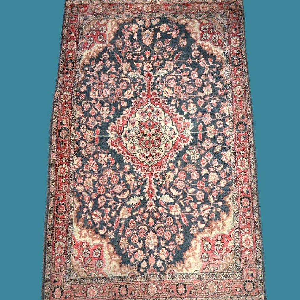 Mechkabad, Persian, 124 Cm X 209 Cm, Hand-knotted Wool In Iran At The Beginning Of The 20th Century, Good Condition-photo-7
