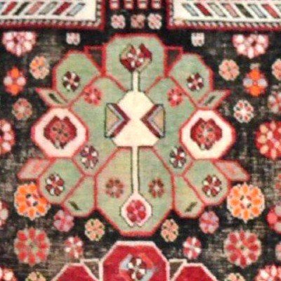 Kazak de prière ancien, 113 cm x 152 cm, laine nouée main au Caucase au milieu du XIXème siècle-photo-3