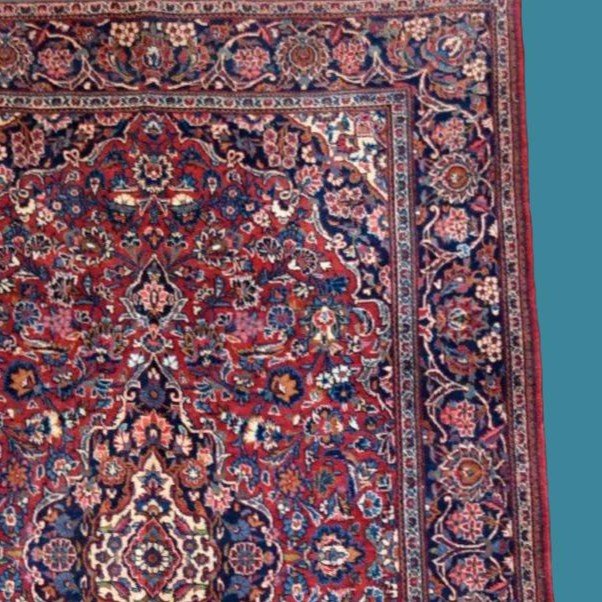 Kashan, Persian, 134 Cm X 213 Cm, Hand-knotted Kork Wool In Iran Circa 1970-1980, Perfect Condition-photo-2