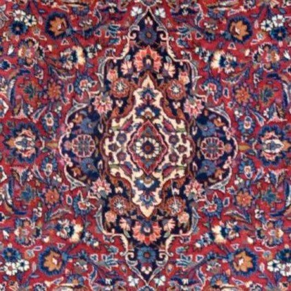 Kashan, Persian, 134 Cm X 213 Cm, Hand-knotted Kork Wool In Iran Circa 1970-1980, Perfect Condition-photo-6