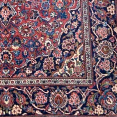 Kashan, Persian, 134 Cm X 213 Cm, Hand-knotted Kork Wool In Iran Circa 1970-1980, Perfect Condition-photo-7