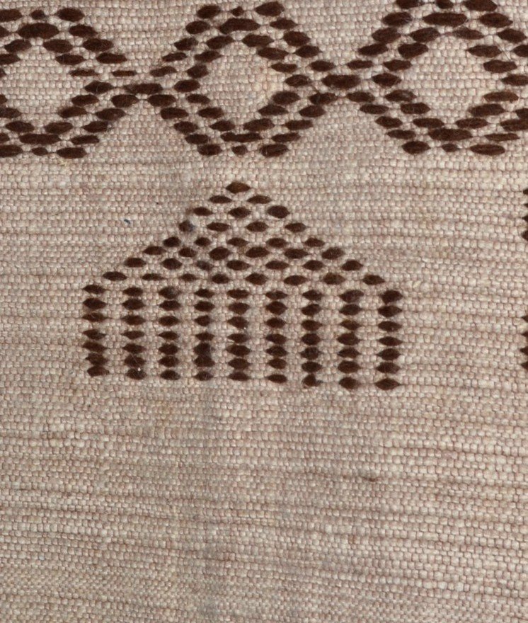 Couverture Berbère en laine, 176 cm x 276 cm, tissée par les femmes, Tunisie avant 1950-photo-4