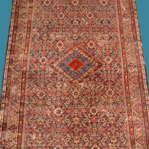 Old Ferahan Rug, 152 X 295 Cm, Hand-knotted Wool In Persia, Late 18th Century, Kadjar-photo-1