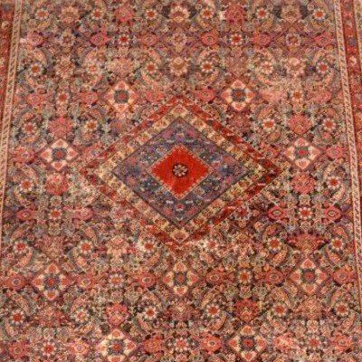 Old Ferahan Rug, 152 X 295 Cm, Hand-knotted Wool In Persia, Late 18th Century, Kadjar-photo-6