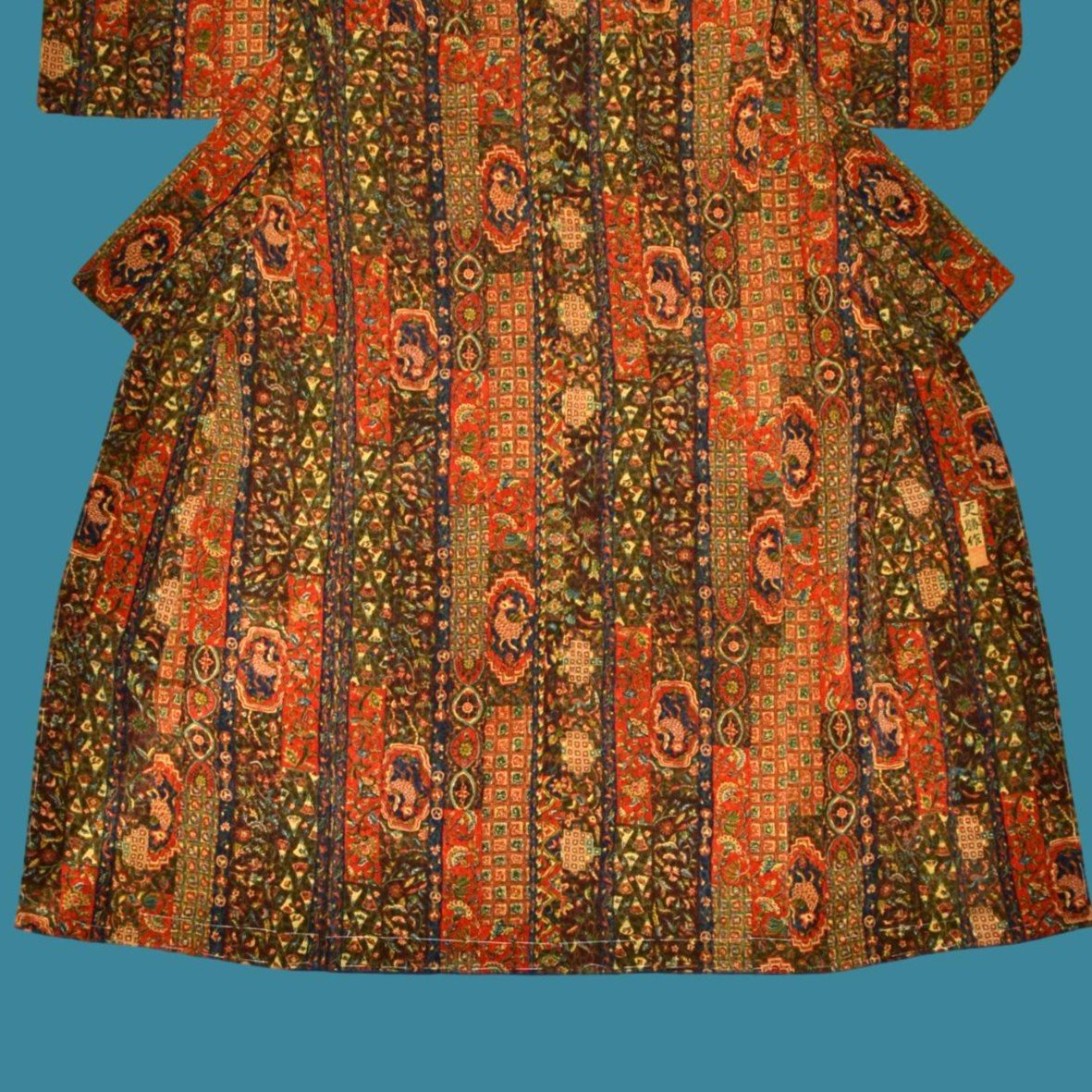 Kimono Komon doublé, soie/soie, Japon, vers 1950, ère Showa, parfait état, grande finesse-photo-8