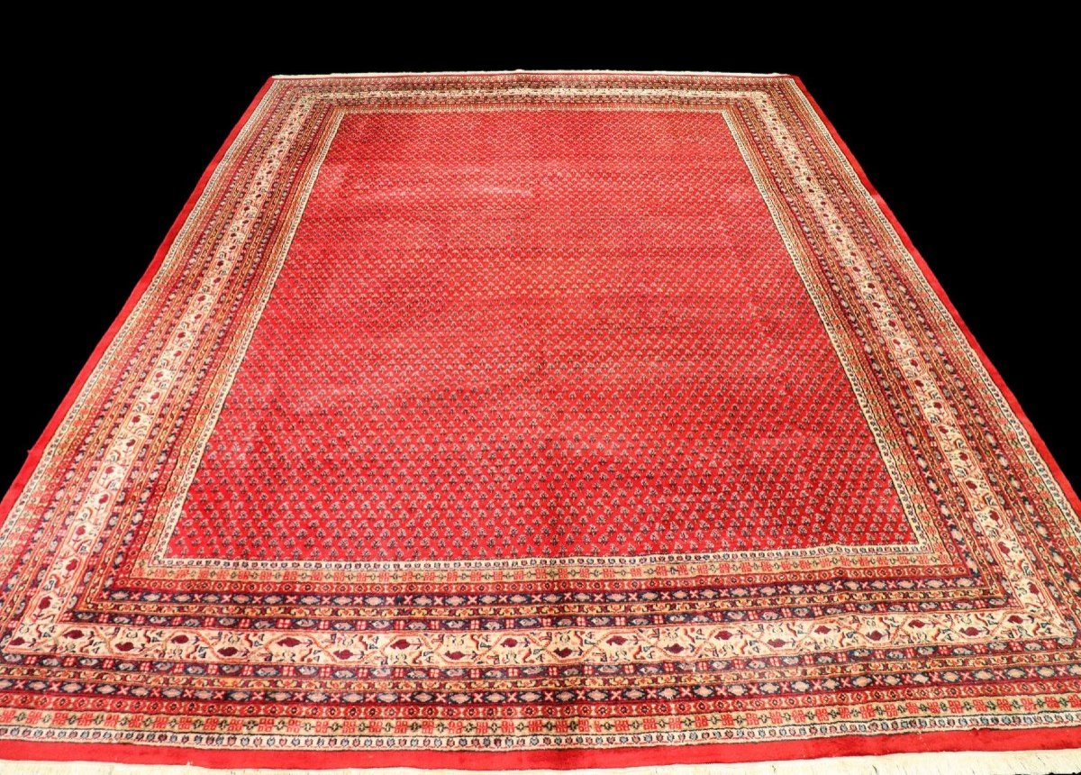 Important Sarough Mir, 288 Cm X 392 Cm, Hand-knotted Wool In Iran Around 1980, In Perfect Condition-photo-2