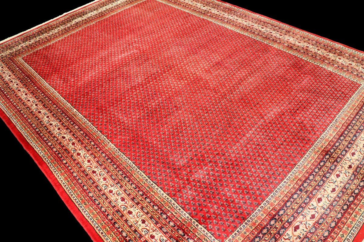 Important Sarough Mir, 288 Cm X 392 Cm, Hand-knotted Wool In Iran Around 1980, In Perfect Condition-photo-3