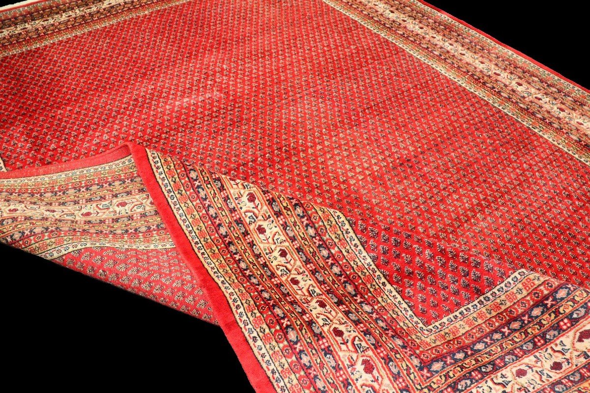 Important Sarough Mir, 288 cm x 392 cm, laine nouée main en Iran vers 1980, en état parfait-photo-3
