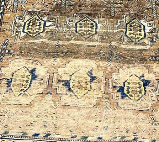 Old Kurdish Herki Kilim, 148 X 235 Cm, Wool On Wool Hand-knotted In The 19th Century, Anatolia Or Iraq-photo-5