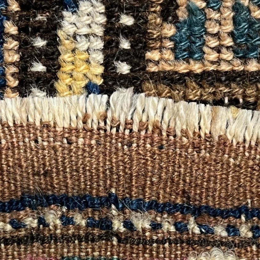 Old Kurdish Herki Kilim, 148 X 235 Cm, Wool On Wool Hand-knotted In The 19th Century, Anatolia Or Iraq-photo-7