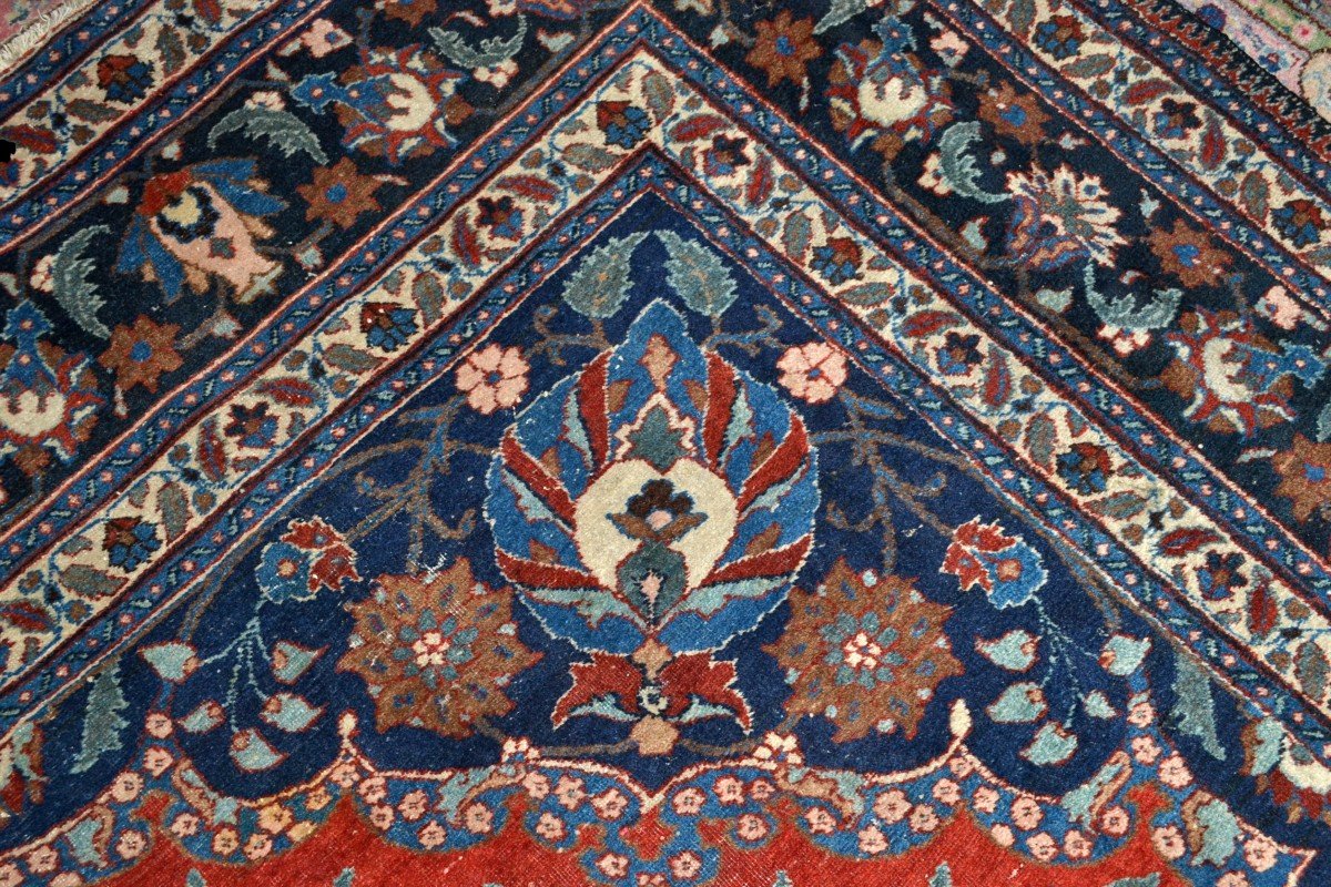 Important Old Tabriz, 290 Cm X 373 Cm, Hand-knotted Wool In Persia, Early 20th Century, 1900-1920-photo-4