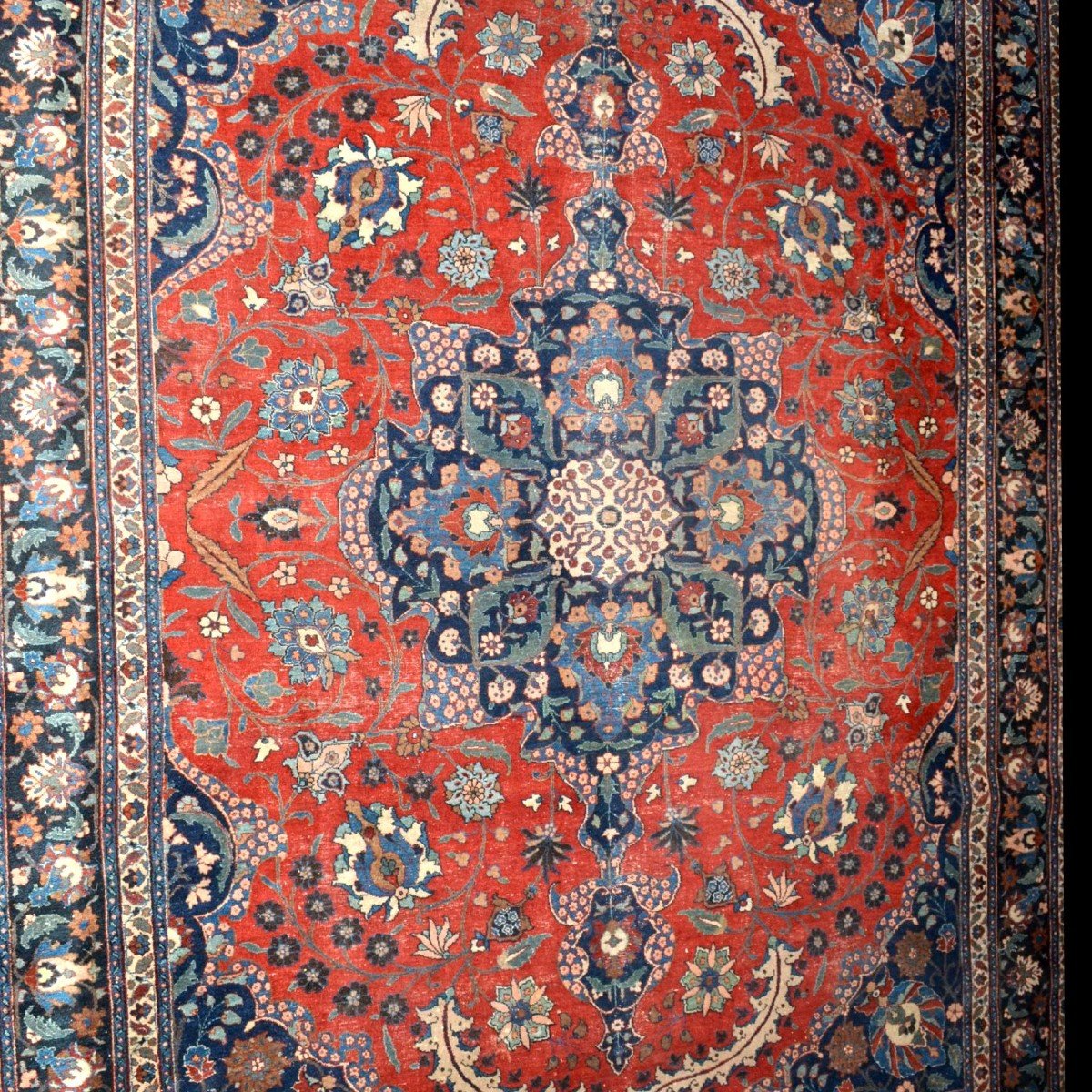 Important Old Tabriz, 290 Cm X 373 Cm, Hand-knotted Wool In Persia, Early 20th Century, 1900-1920