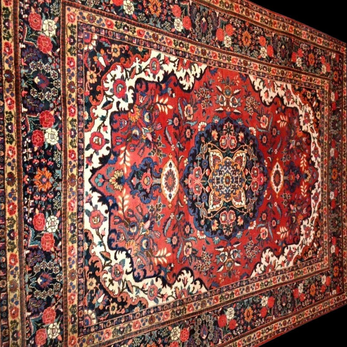 Tabriz, Persan, 265 cm x 360 cm, laine kork nouée main en Iran vers 1960-1970, en parfait état-photo-2
