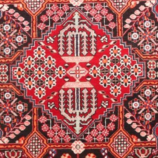 Tapis Joshagan, persan, 135 cm x 193 cm, laine nouée main en Iran vers 1980 en parfait état-photo-1