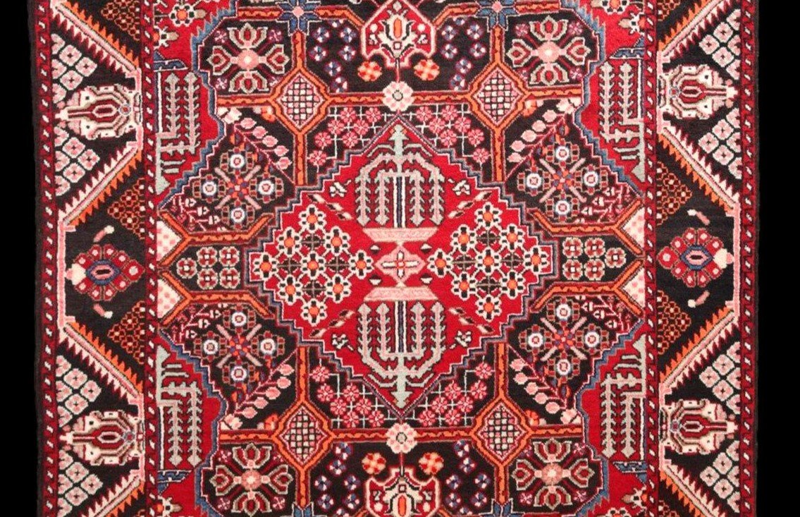 Tapis Joshagan, persan, 135 cm x 193 cm, laine nouée main en Iran vers 1980 en parfait état-photo-2