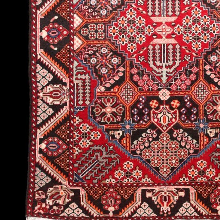 Tapis Joshagan, persan, 135 cm x 193 cm, laine nouée main en Iran vers 1980 en parfait état-photo-3