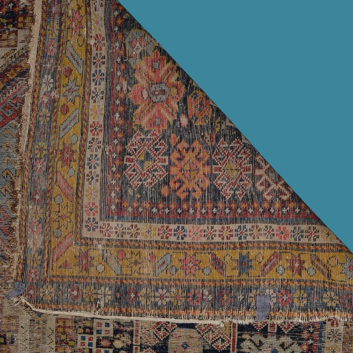 Karadagh Gallery Rug, Persia, Kadjar, 135 X 288 Cm, Hand-knotted Wool Late 18th Century, Early 19th Century-photo-7