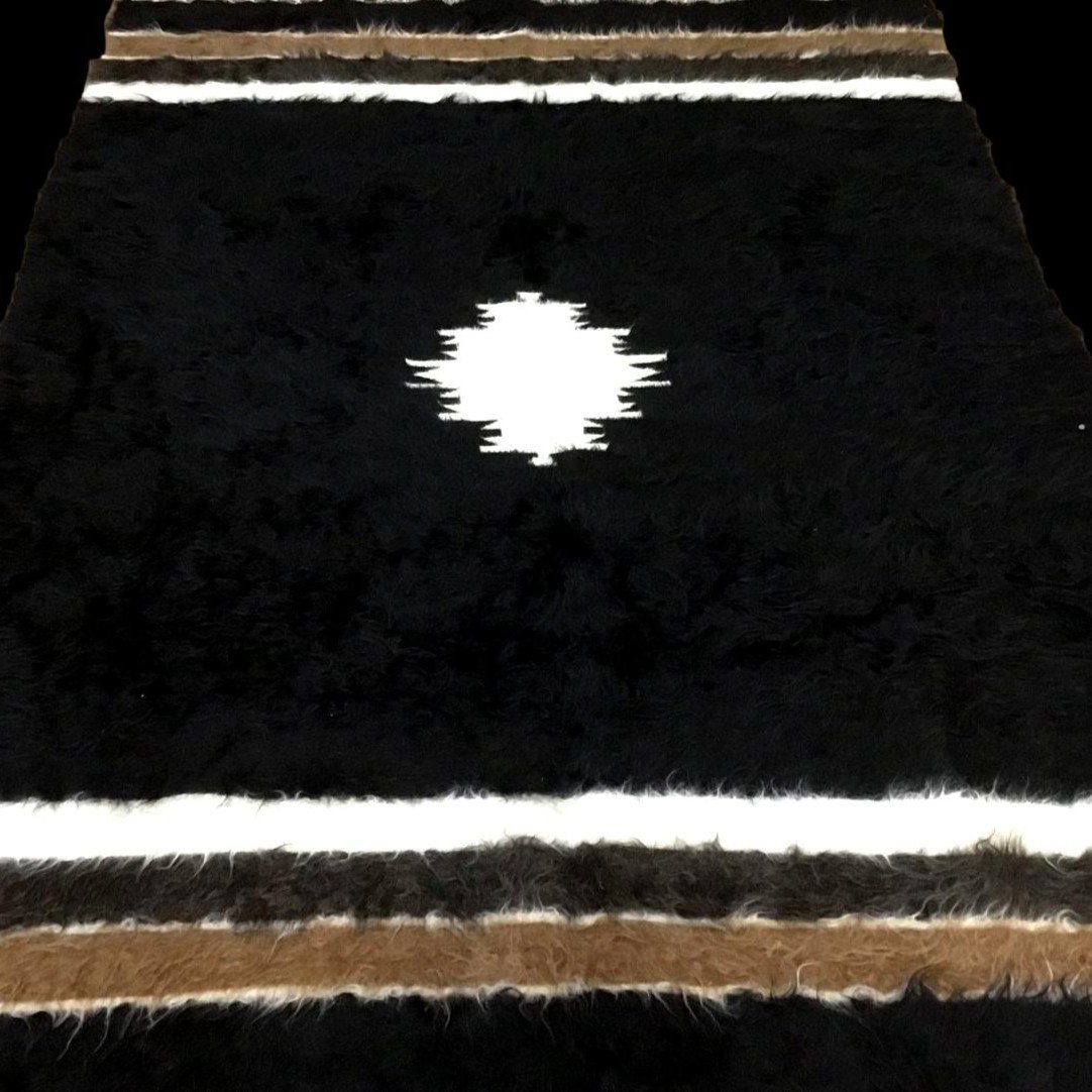 Anatolian Rug, 135 X 202 Cm, Goat And Camel Mohair Hand-knotted In Turkey Before 1950