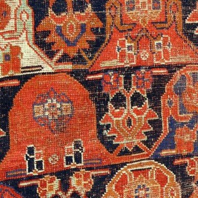 Tapis Afshar ancien, 152 cm x 240 cm, laine sur laine nouée main vers 1900 en Perse, Iran, -photo-7