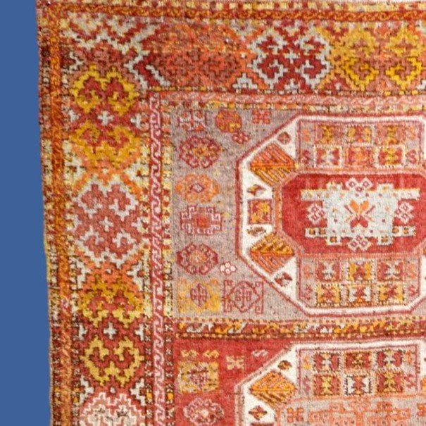 Tapis Anatolien ancien, 117 x 217 cm, région de Sivas, laine sur laine nouée main, vers 1900-20-photo-3