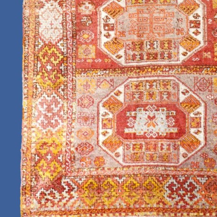 Tapis Anatolien ancien, 117 x 217 cm, région de Sivas, laine sur laine nouée main, vers 1900-20-photo-4